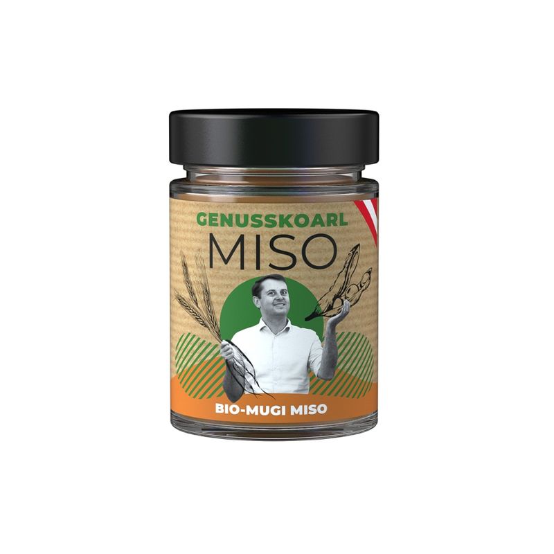 Genusskoarl klassisches Mugi Miso - bio - 190g - traditionell fermentriert aus Sojabohnen und Rollgerste - 100% Bio aus Österreich - Produktbild