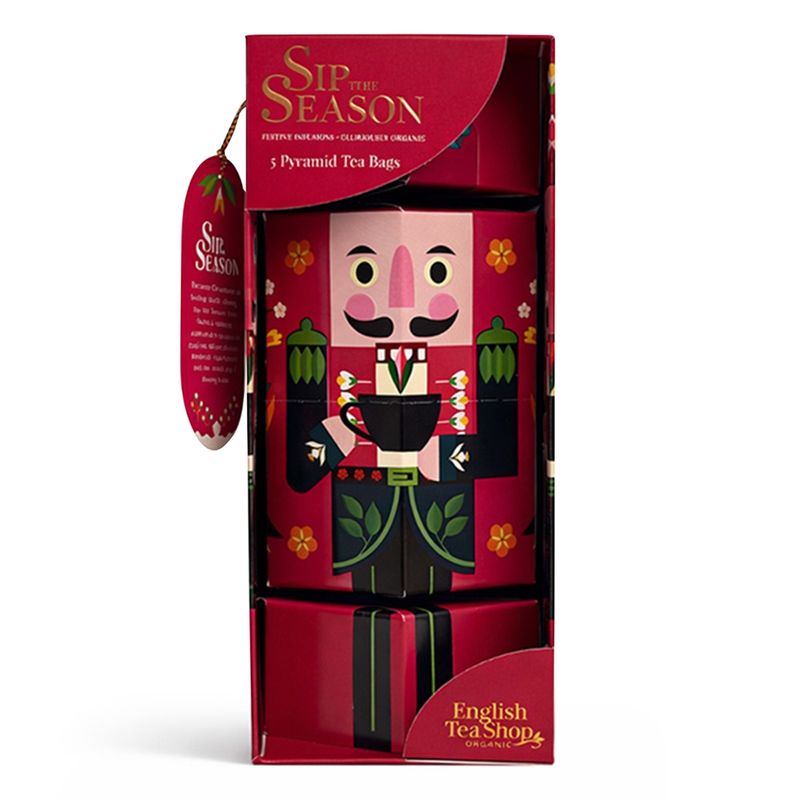 English Tea Shop ETS - Teegeschenk "Nussknacker rot", BIO, 3 Pyramidenbeutel - Produktbild