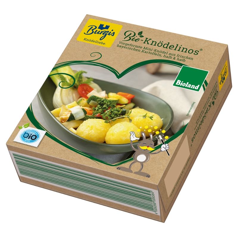 Burgis Burgis Bio-Knödelinos, 16x25g, tiefgekühlt - Produktbild