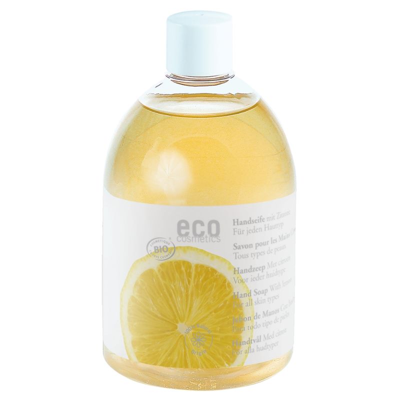 eco cosmetics Handseife mit Zitrone - Nachfüllflasche - Produktbild