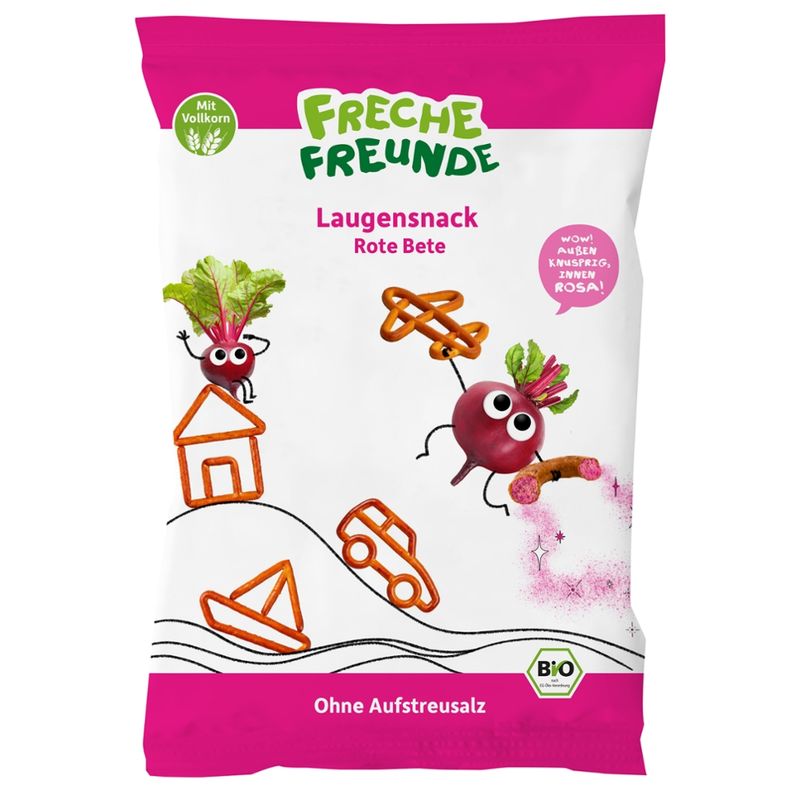 Freche Freunde FF Bio Laugensnack Rote Bete 80g - Produktbild