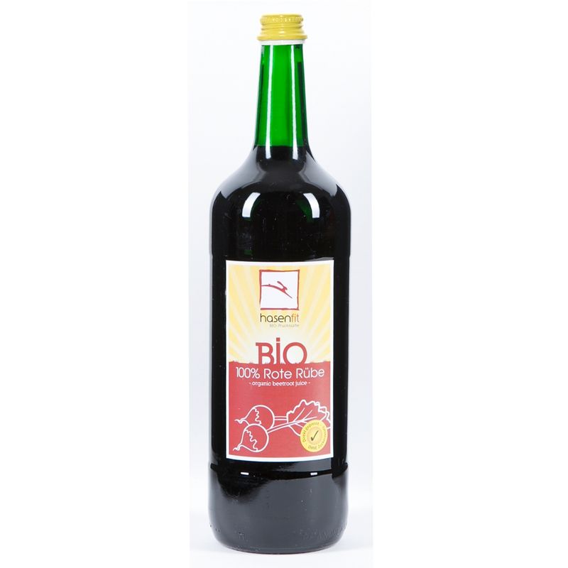 Hasenfit Bio Rote Rübensaft naturtrüb 1L Mehrweg - Produktbild