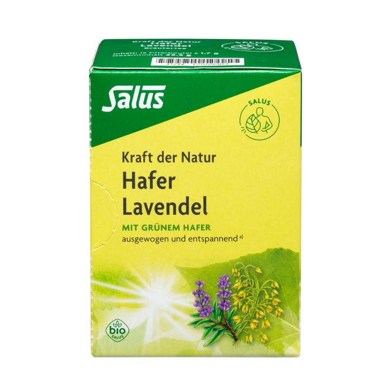 Salus® Hafer Lavendel Kräutertee bio* 15 FB - Produktbild