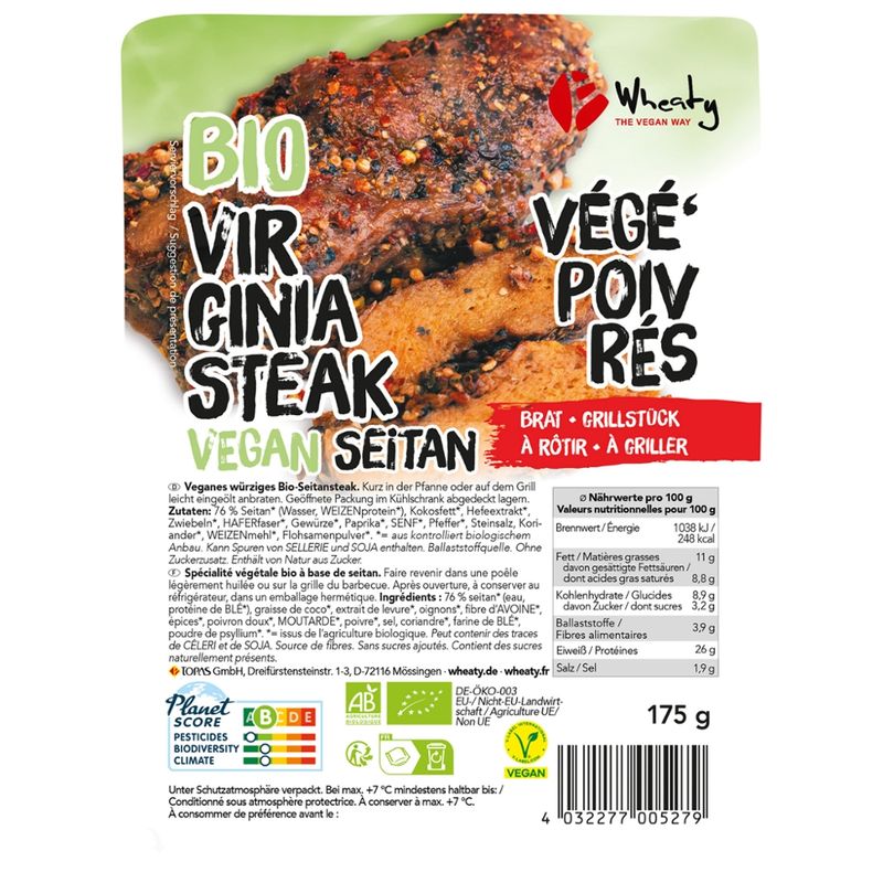 Wheaty Veganes Virginia-Steak - Produktbild