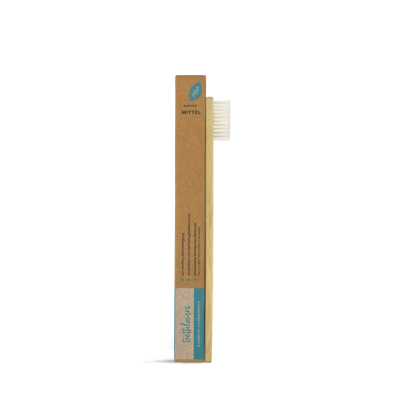 teethlovers Bambus-Zahnbürste, mittlere Borstenstärke - Produktbild