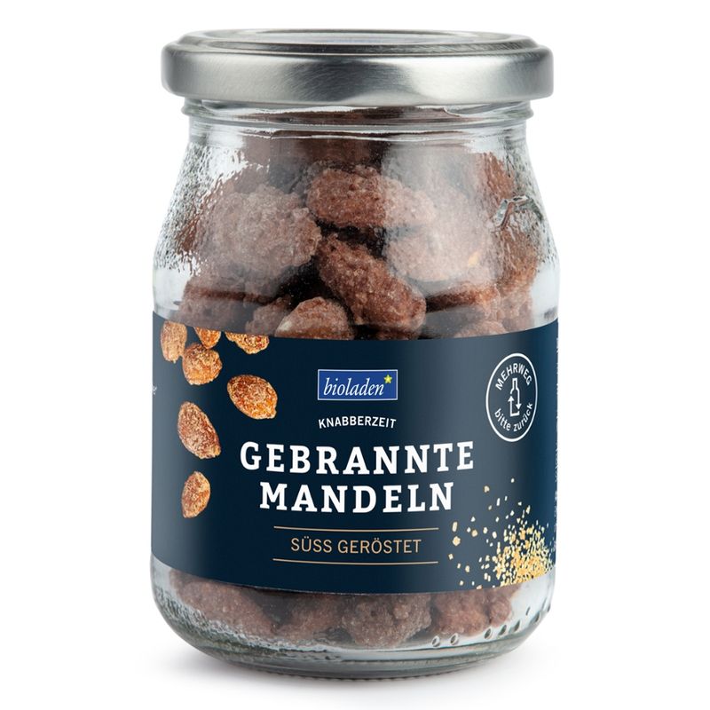 bioladen Gebrannte Mandeln im Pfandglas - Produktbild