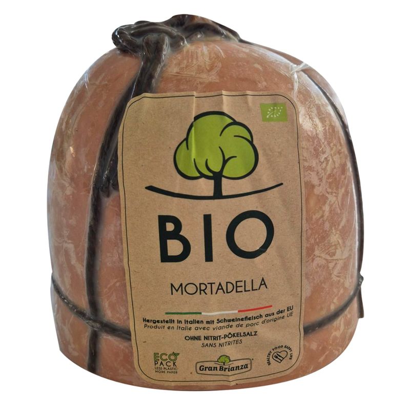 GRAN BRIANZA Mortadella BIO 3 kg VN S/P  (nitrite free) - Produktbild