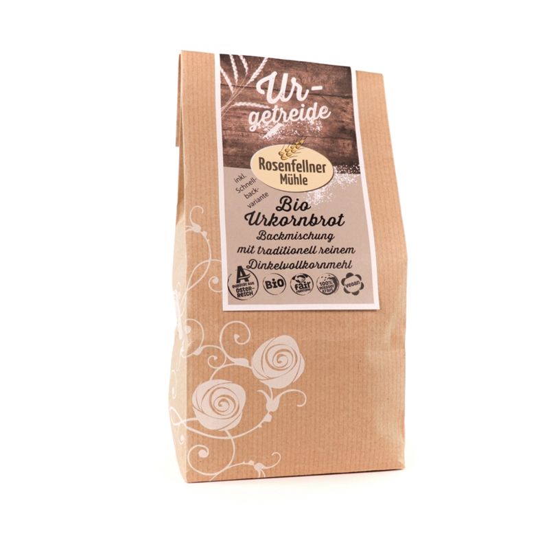 Rosenfellner Mühle & Naturkost Bio URkornbrot Backmischung 500g - Produktbild