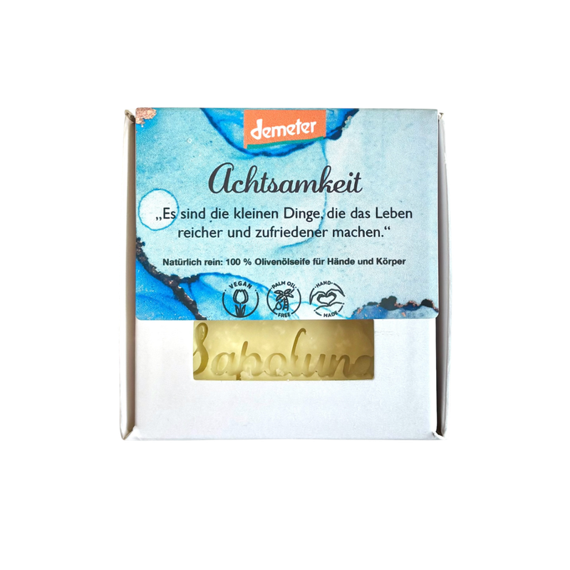 Sapoluna Demeter Olivenöl-Seife Achtsamkeit - Produktbild