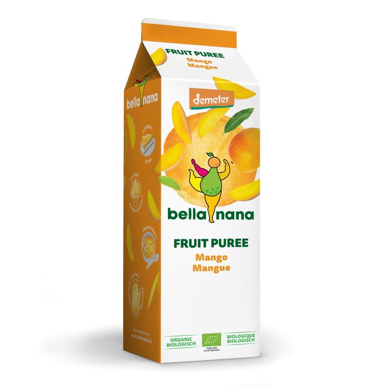 bella nana Mangopüree - 100% Frucht, tiefgefroren - Produktbild