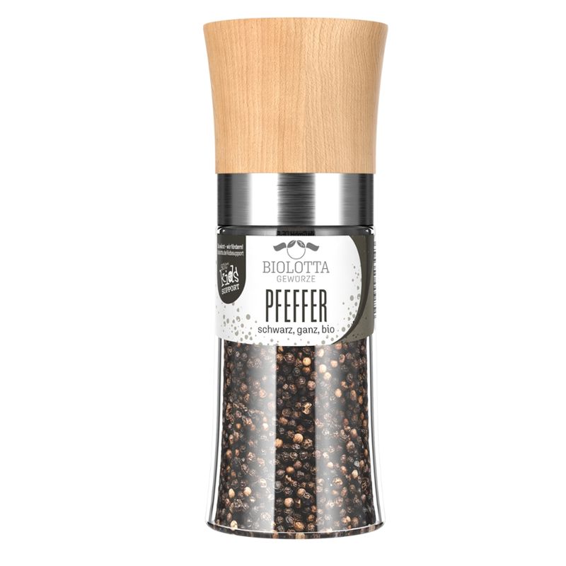 Biolotta Biolotta Buchenmühle Pfeffer schwarz ganz, bio - Produktbild