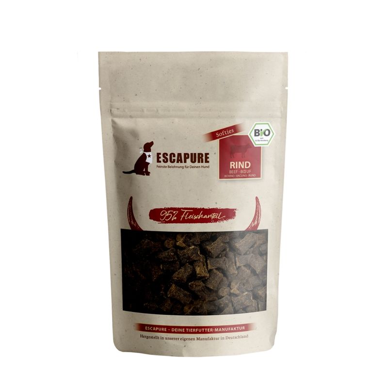 Escapure Hund Snack BIO Rind Hupferl Soft 120g - Produktbild
