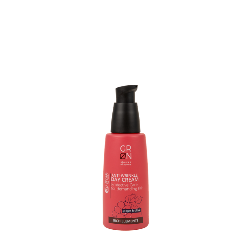 GRN GRN [GRÜN] Anti-Falten Tagescreme Schützende Pflege Bio-Olive & Bio-Traube - Rich Elements - Produktbild