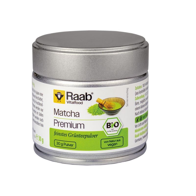 Raab Vitalfood Bio Matcha Grünteepulver Premium - Produktbild
