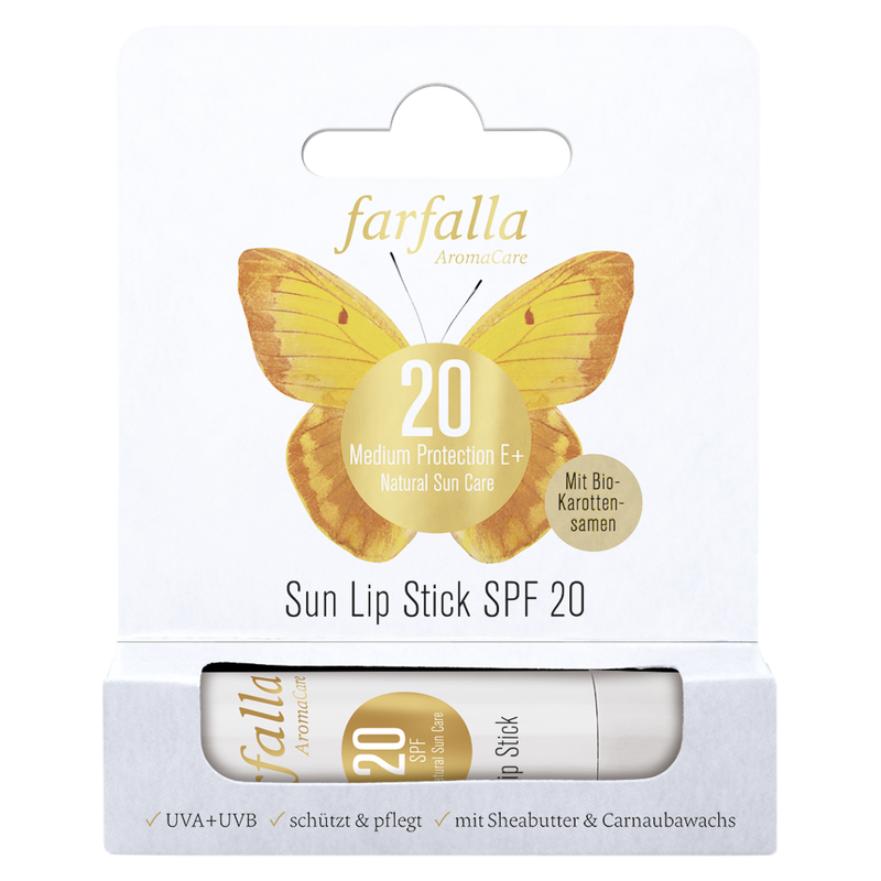 farfalla Medium Protection E+ Sun Lip Stick SPF 20, 4.6g - Produktbild