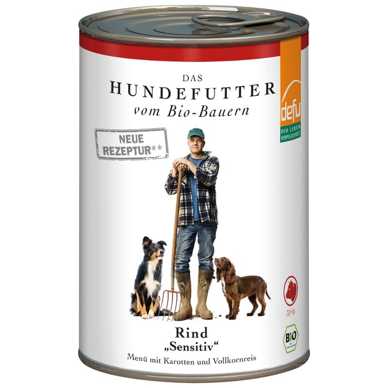 defu - Das Tierfutter vom Bio-Bauern Hund Rind "Sensitiv" - Produktbild