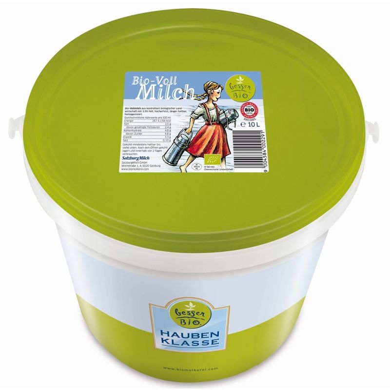 besser Bio. besser Bio. Bio-Vollmilch 3,5%, hocherhitzt, länger haltbar, 10l Haubenklasse - Produktbild
