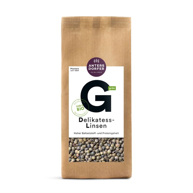 Antersdorfer - Die Bio-Mühle Bio Delikatess-Linsen (grün) - Produktbild