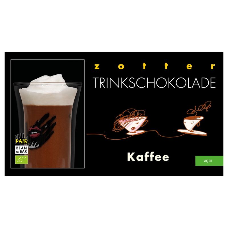Zotter Schokolade Trinkschokolade Kaffee - Produktbild