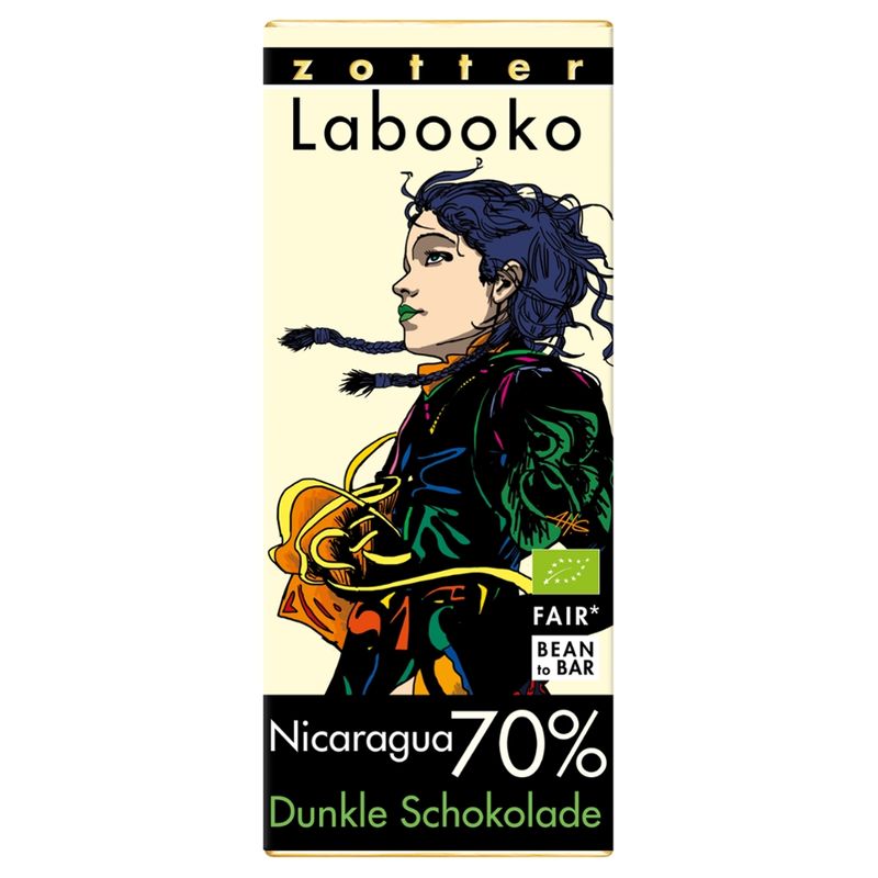 Zotter Schokolade Labooko - 70% Nicaragua - Produktbild