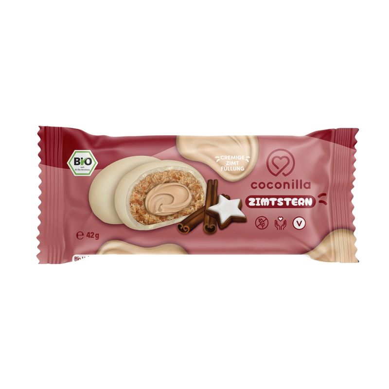 coconilla gefüllte Haferbites umzogen mit Schokolade - Limited Edition coconilla Zimtstern - Produktbild