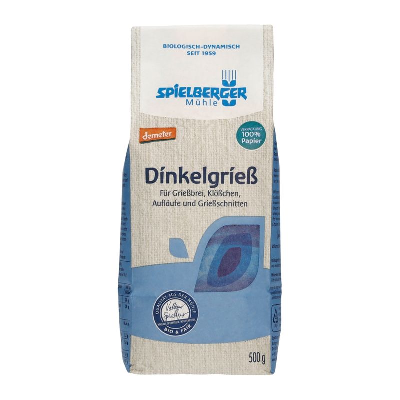 Spielberger Mühle Dinkelgrieß, demeter - Produktbild