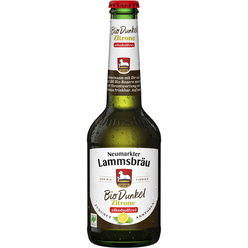 Neumarkter Lammsbräu Neumarkter Lammsbräu Bio Dunkel Zitrone alkoholfrei 0,33l - Produktbild