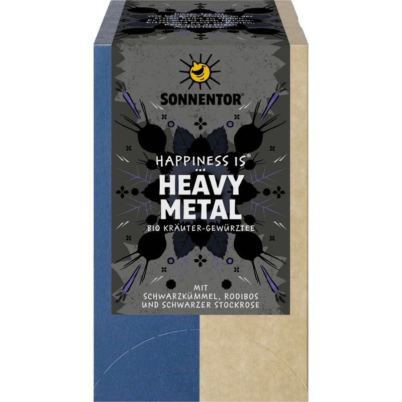 Sonnentor Heavy Metal Tee Happiness is®, Doppelkammerbeutel - Produktbild