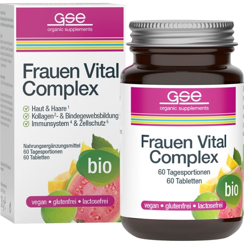 GSE  Frauen Vital Complex (Bio), 60 Tabletten à 500mg - Produktbild