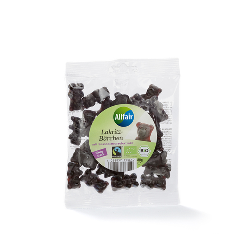 Allfair Allfair Lakritzbären laktosefrei, glutenfrei - Produktbild
