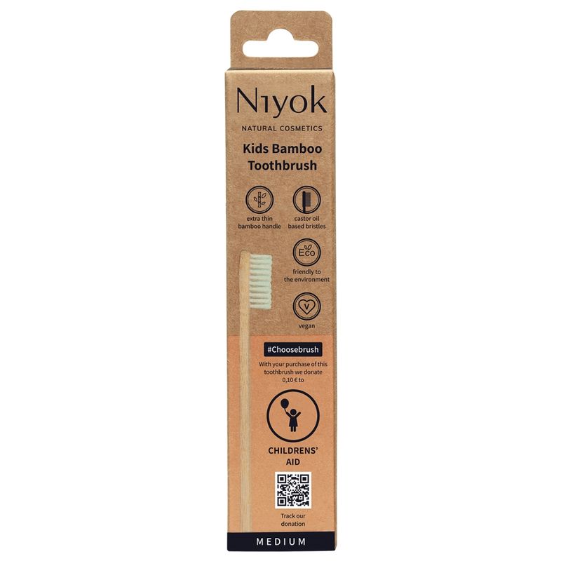 Niyok Choosebrush - Brosse à dents en bambou avec don : Enfants en détresse - Produktbild