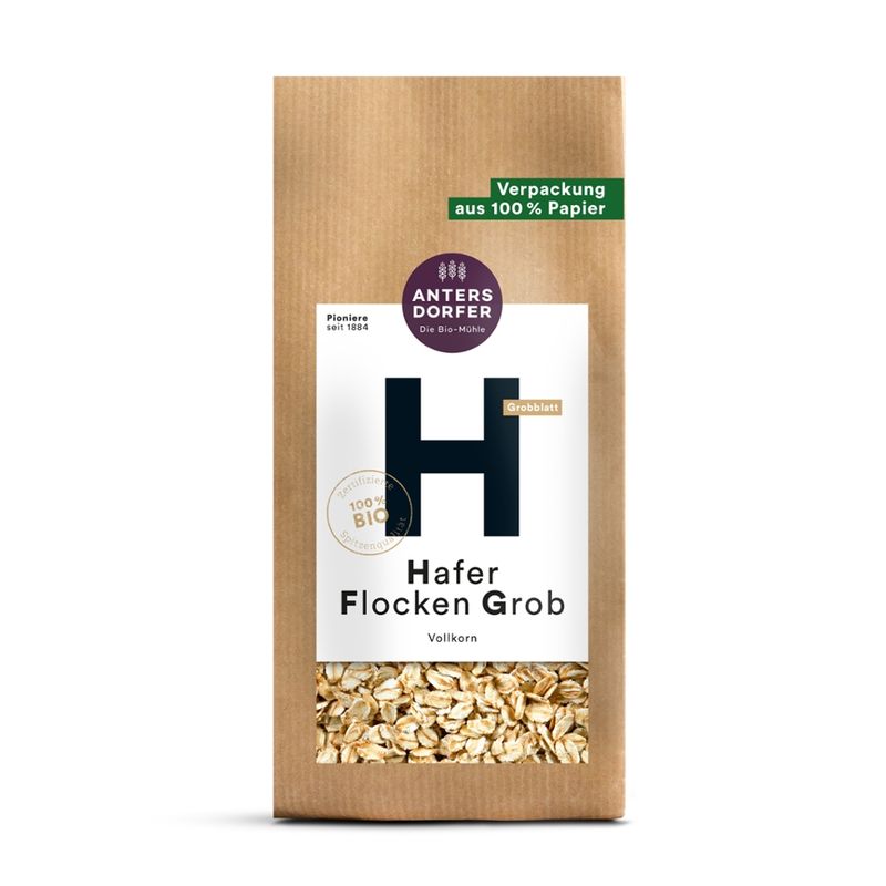 Antersdorfer - Die Bio-Mühle Bio Hafer Flocken Grob (Vollkorn) - Produktbild