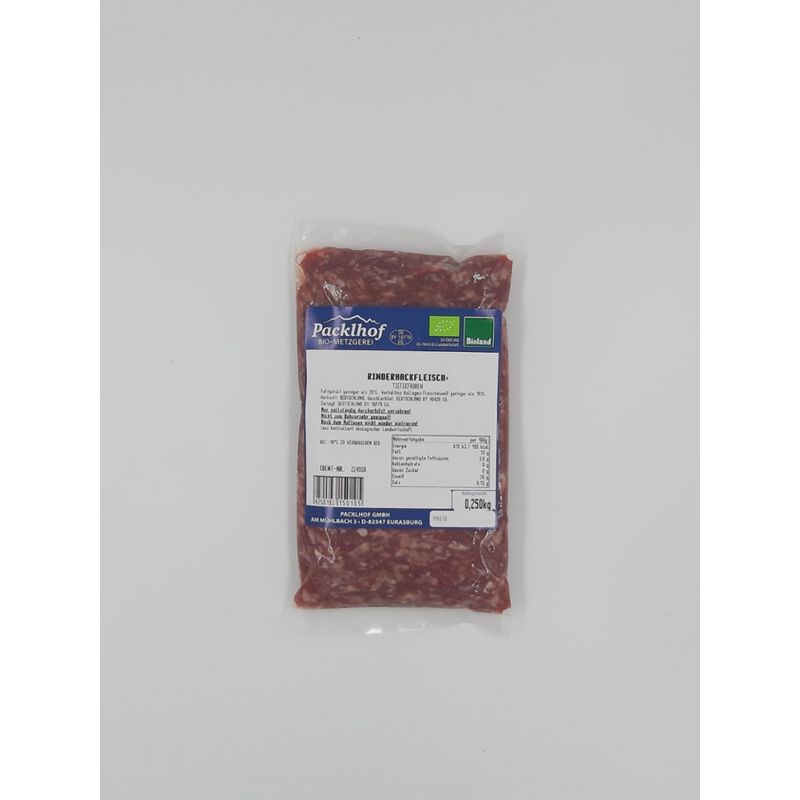 Packlhof Rinder Hackfleisch TK 12 x 250 g im Karton - Produktbild