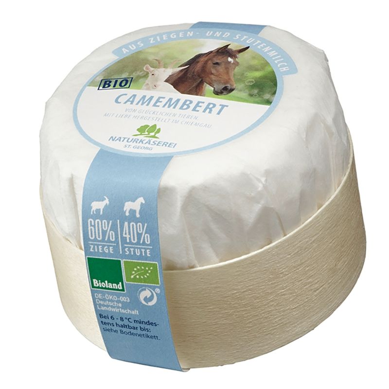 St. Georg Naturkäserei Bio-Camembert aus Ziegen- und Stutenmilch - Produktbild