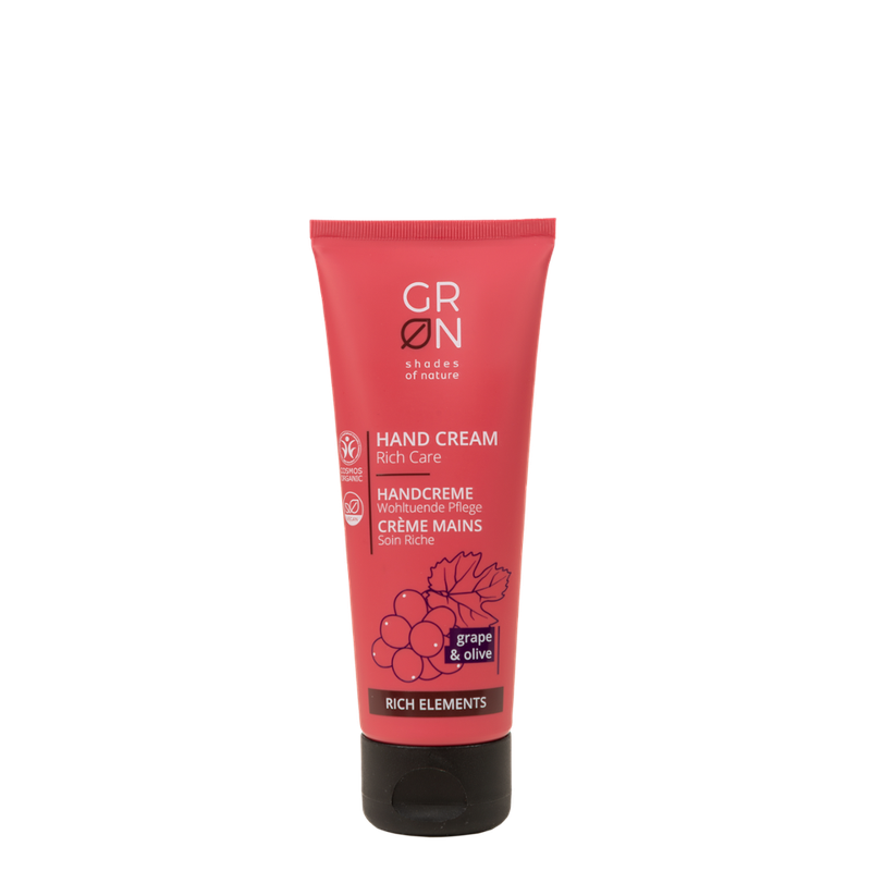 GRN GRN [GRÜN] Handcreme Reichhaltige Pflege Bio-Olive & Bio-Traube - Rich Elements - Produktbild