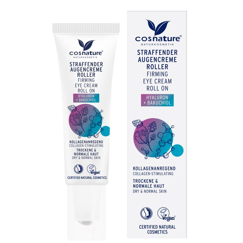 Cosnature  cosnature Augencreme Roller Hyaluron + Bakuchiol 15ml - Produktbild