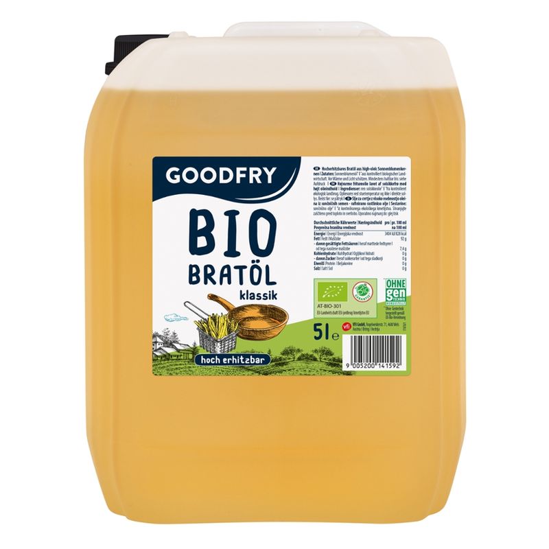GOODFRY BIO Goodfry BIO Bratöl BIO EU 5l Kanister - Produktbild