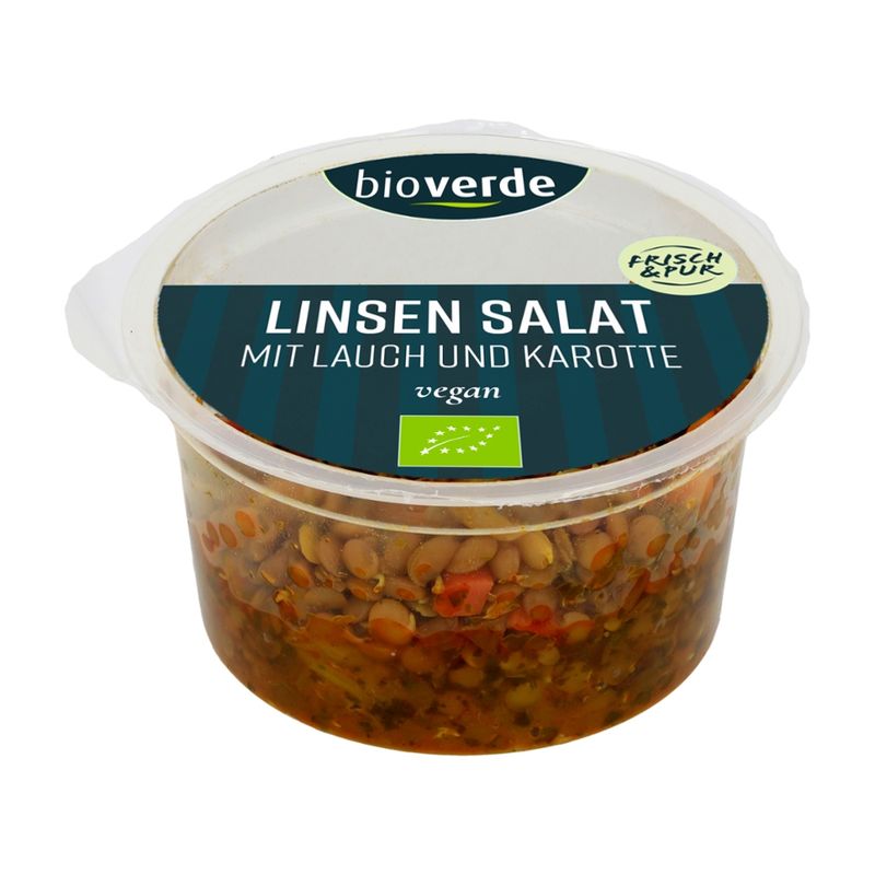 bio-verde Linsen-Salat mit Lauch und Karotte vegan 125g - Produktbild