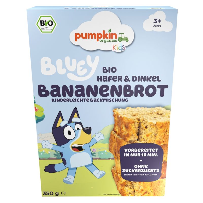 Pumpkin Organics Bluey Bio Hafer & Dinkel Bananenbrot - Produktbild