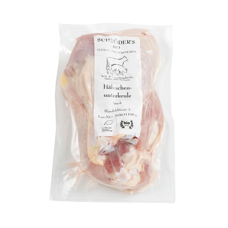 Schröder's Bio Fleisch- und Wurstwaren Hähnchen Unterkeule 4x100 g - Produktbild