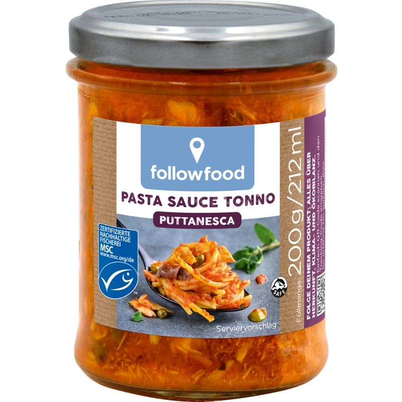 followfood MSC Pasta Sauce Tonno Puttanesca - Produktbild
