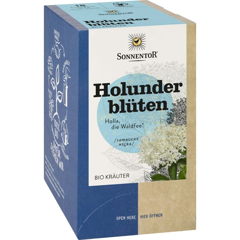 Sonnentor Holunderblüten, Doppelkammerbeutel - Produktbild