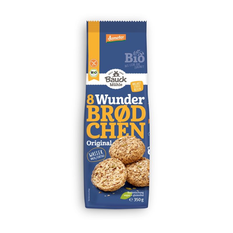 Bauck Mühle Wunderbrödchen Original 350g Demeter gf - Produktbild