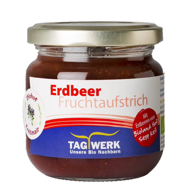 TAGWERK Erdbeer Fruchtaufstrich vom Biohof Kreitmair - Produktbild