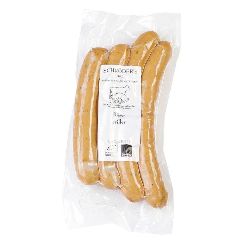 Schröder's Bio Fleisch- und Wurstwaren Käsegriller 4/70 g - Produktbild