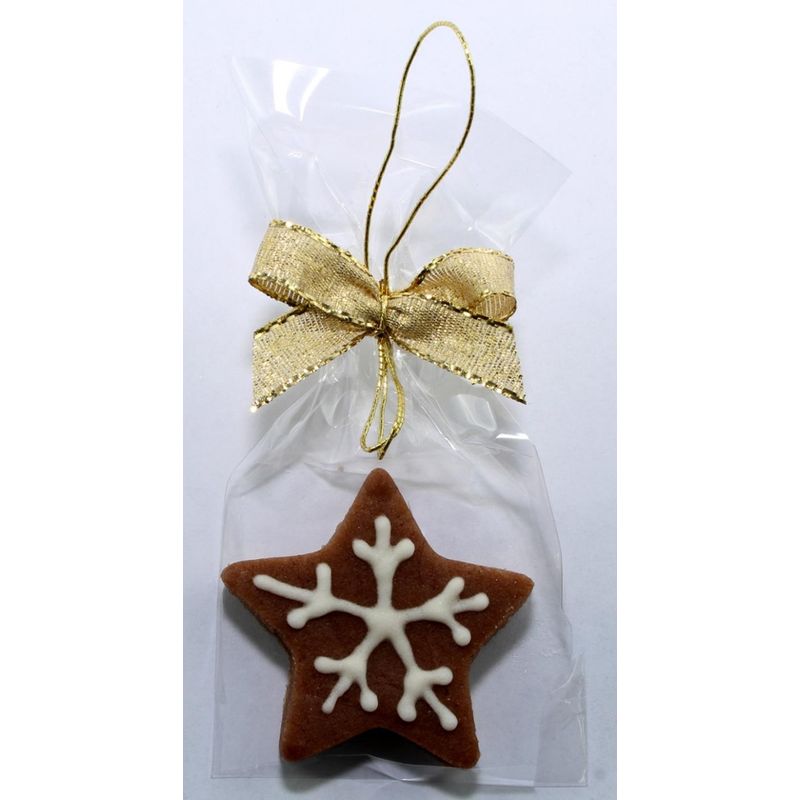 Funsch Marzipan BIO Weihnachtsschmuck Stern natur - Produktbild