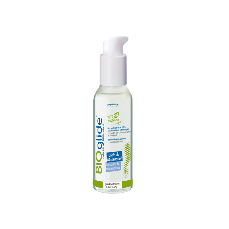BIOglide BIOglide Gleit + Massageöl, 125 ml in Flasche mit Pumpspender - Produktbild