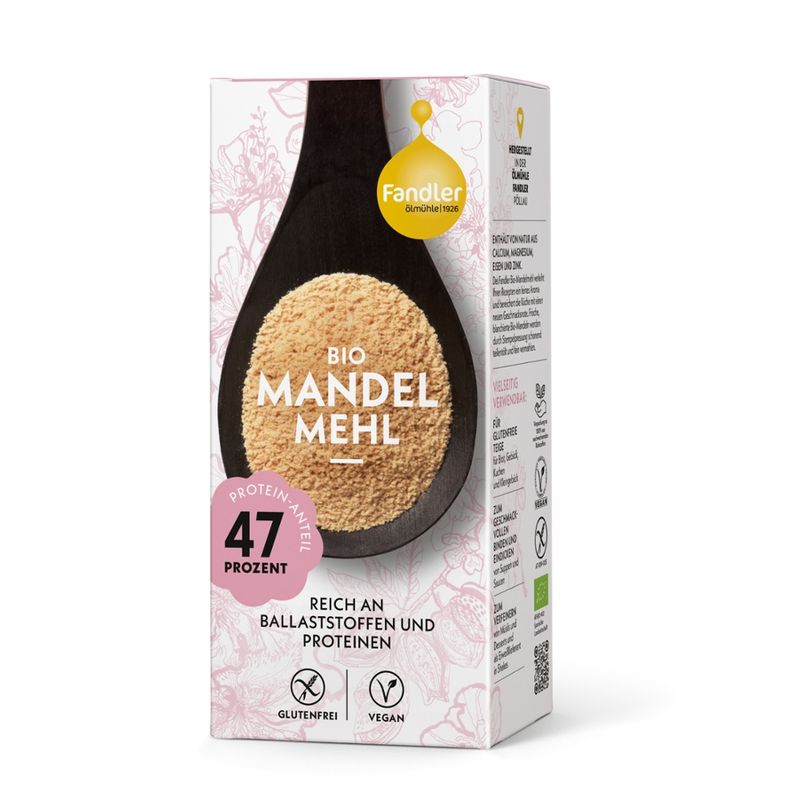 Ölmühle Fandler Fandler Bio-Mandelmehl teilentölt, 400 g - Produktbild