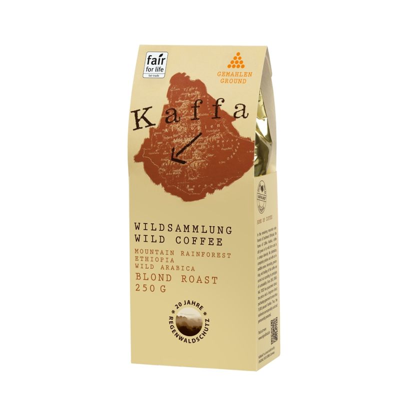 Kaffa Wildkaffee Kaffa Wildkaffee, Blond Roast, gemahlen, 250g, bio- und Naturland Fair-zertifiziert - Produktbild