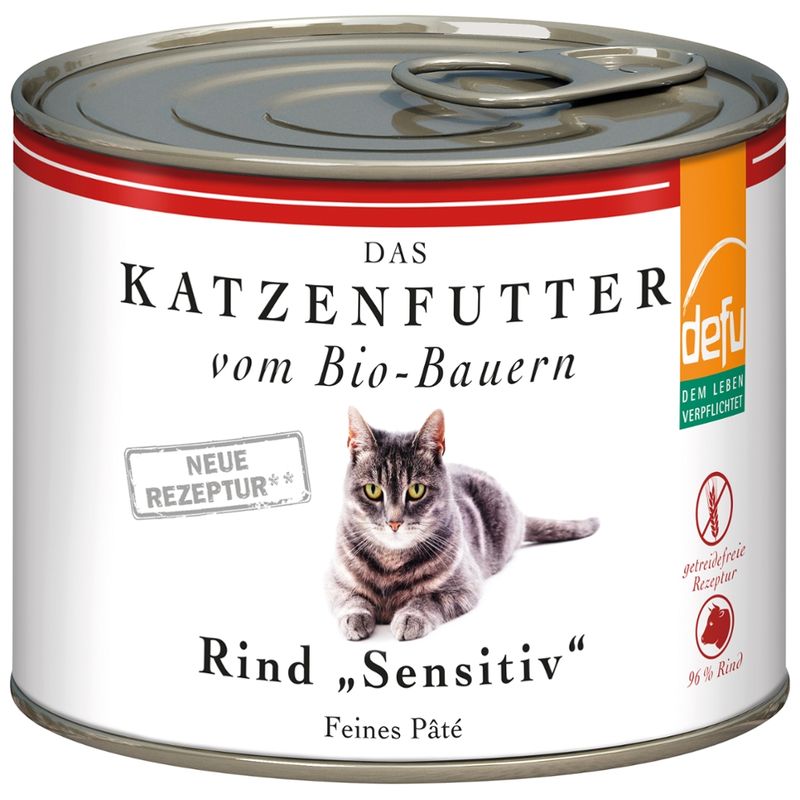 defu - Das Tierfutter vom Bio-Bauern Katze Rind "Sensitiv" - Produktbild